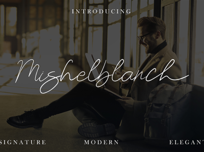 Mishelblanch - Signature Font