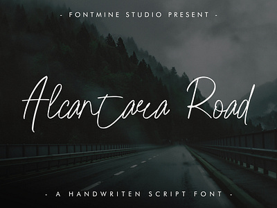 Alcantara Road - Handwritting Font