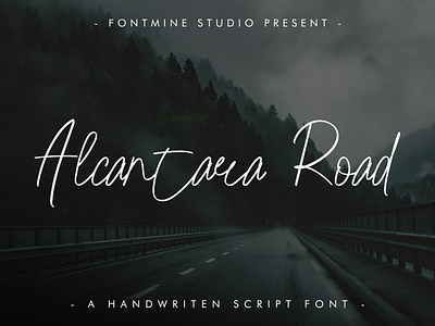 Alcantara Road - Handwritting Font cute font design font fonts handlettered logo script fonts signature font ui