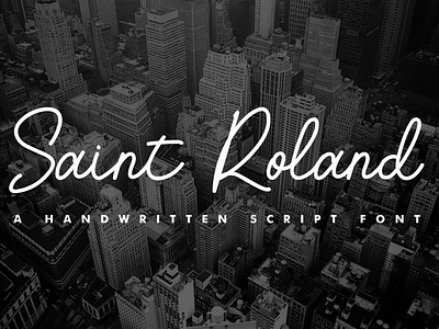 Saint Roland - Handwritting Script Font