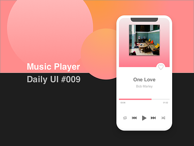 Music Player - #009 #Dailyui dailyui music player