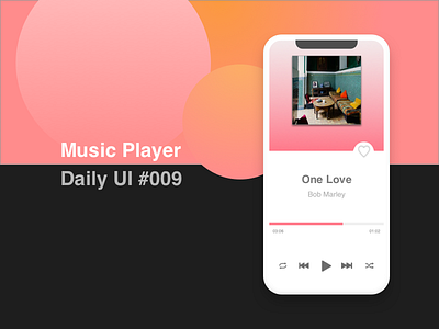 Music Player - #009 #Dailyui dailyui music player