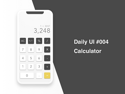 Calculator - #004 #Dailyui calculator dailyui
