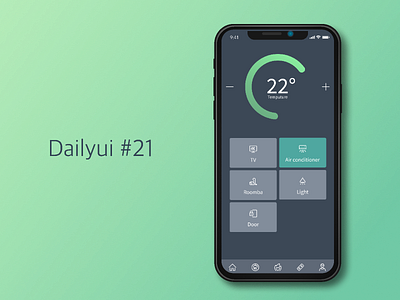 Dailyui #21 - Home controller control panel dailyui