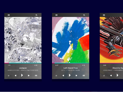 009 :: Music Player app daily music player ui ux