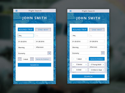 Flight Search 068 dailyui flight mobile search ui ux