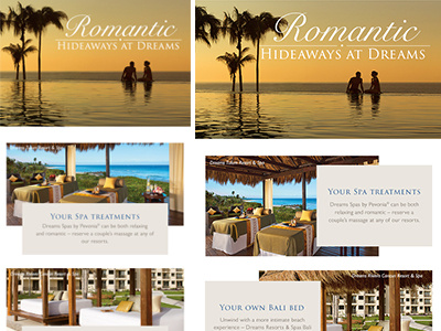 Romantic Spots emails responsive