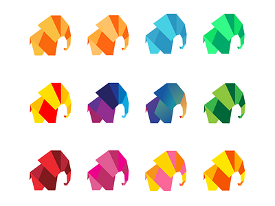Folded Elephants branding craftlog elephants experiments identity logo startup tech