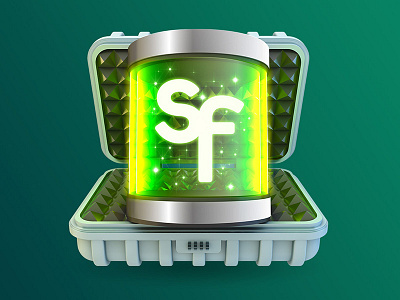 Suitcase Fusion Icon 3d icon