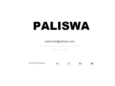 Paliswa animation artwork css design html interaction paliswa photoshop social networks subscribe