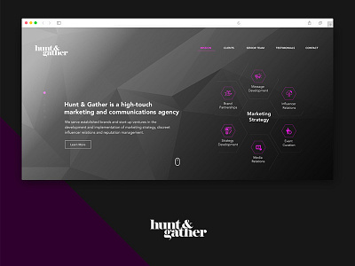 Hunt Gather Thumb creative marketing photoshop ui ux web design