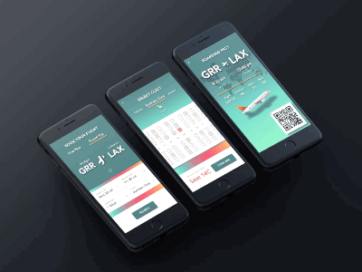 Flight App app design flight ixd ui ux