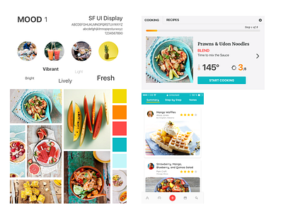 Cooking Product - Mood 1 cooking moodboard styletile ui ux