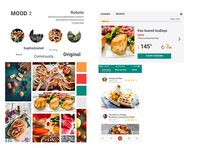 Cooking Product - Mood 2 cooking moodboard styletile ui ux