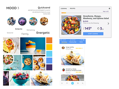 Cooking Product - Mood 3 cooking moodboard styletile ui ux