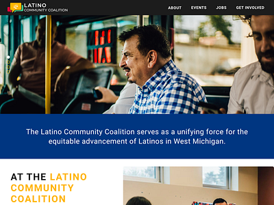 Latino Community Coalition Website Design information architecture latino probono ui uidesign ux webdesign website