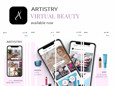 Artistry Virtual Beauty beauty ecommerce product design ui ux vr