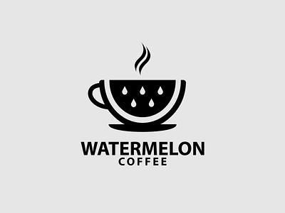 WATERMELON AND COFFEE apparel brand brand design brand mark branding combination company design dualmeaning icon illustration lettering logo popular symbol top logo