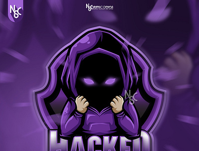 CUTE HACKED branding computer cute hacker hacker logo mascot security technology ui
