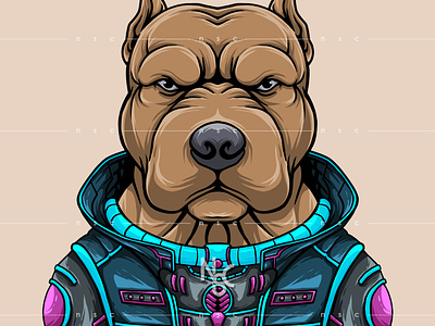 PitBull CYBER-02 . NFT Collectibles.