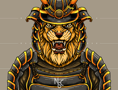 Lion JAPANESSE-01.NFT Collectibles animals armor character commission crypto foundation illustration japanesse larvalabs lion nft nftart nftartist nftcollectibles nftcreator nifty nscgd opensea samurai tiger