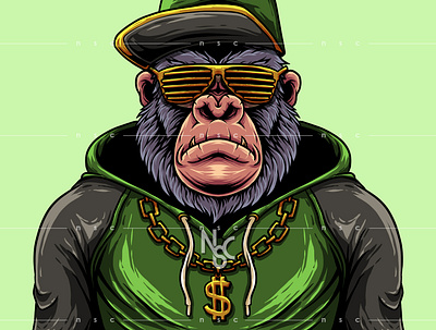 Gorilla Hypebeast.NFT Collectibles animals character commmissionopen crypto foundation gorilla hiphop hypebeast illustration larvalabs monky nft nftart nftartist nftcollectibles nftcomunity nftcreator nifty nscgd opensea