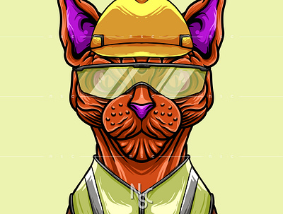 Sphynx Project Worker.NFT Collectibles animals cat cat lover character crypto ethereum foundation illustration larva labs nft nft art nft artist nft collectibles nft community nft creator nifty nscgd opensea project worker sphynx