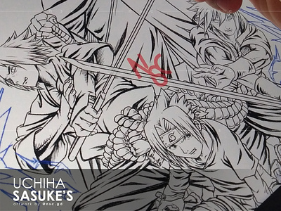 Uchiha Sasuke's-Sketching Process