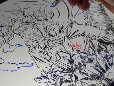 Uzumaki Naruto-Sketching Process