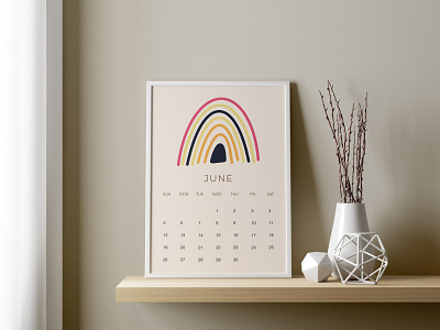 Doodle Illustration Calendar Design