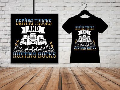 hunting and fishing deer t shirts design by Versatile T-shirt on Dribbble