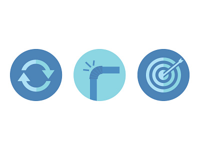 Front-end framework icons blue front end icons tips