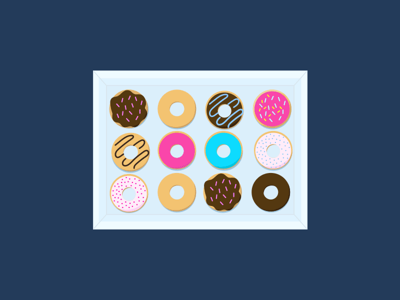 Happy Birthday! birthday cake celebration donuts illustration