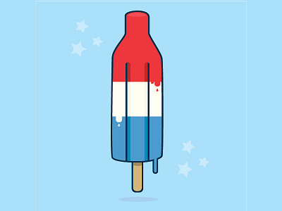 Patriotic Popsicle illustration memorial day outlines patriotic popsicle