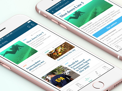 Environmental feed app environmental feed information mobile news