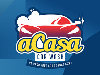 Acasa Car Wash branding graphic design logo typography