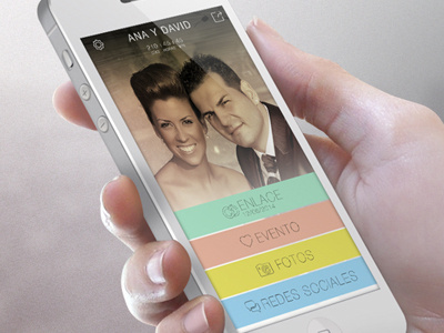 App Novios android aplication app design html5 ios7 ui ux web webapp wedding