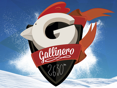 Gallinero design illustration logo