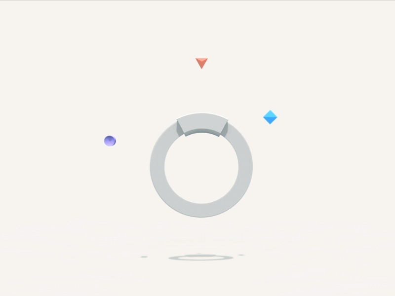 V animation c4d color concept design minimal motion primitive product shapes ui ux