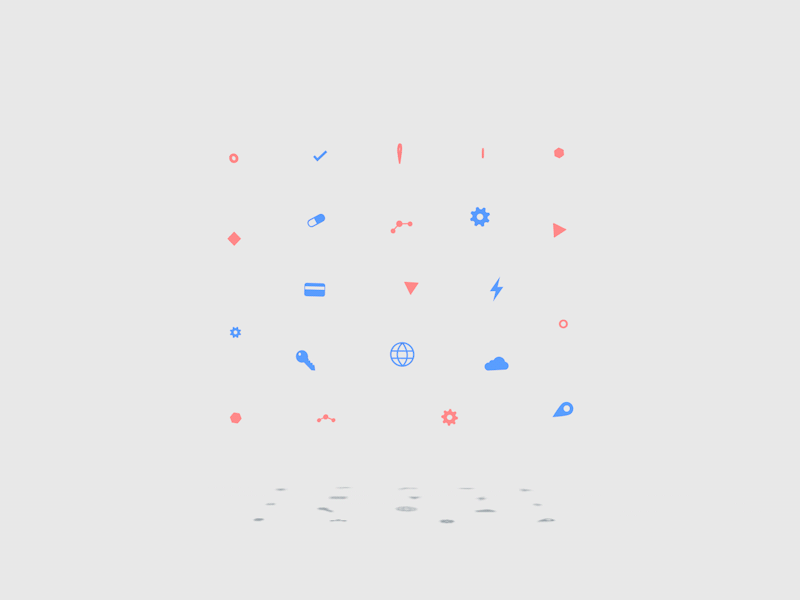 X analysis animation c4d cloud data design gif icons motion product