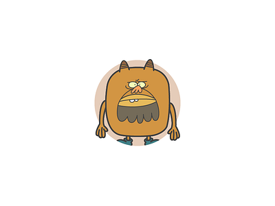 Chestnut cartoon network chestnut iconography illustration outline regular show vector