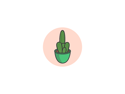 Cactus cactus green iconography illustration outline plant vector