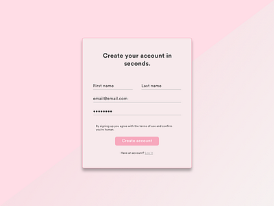 Daily UI 001 - Sign Up