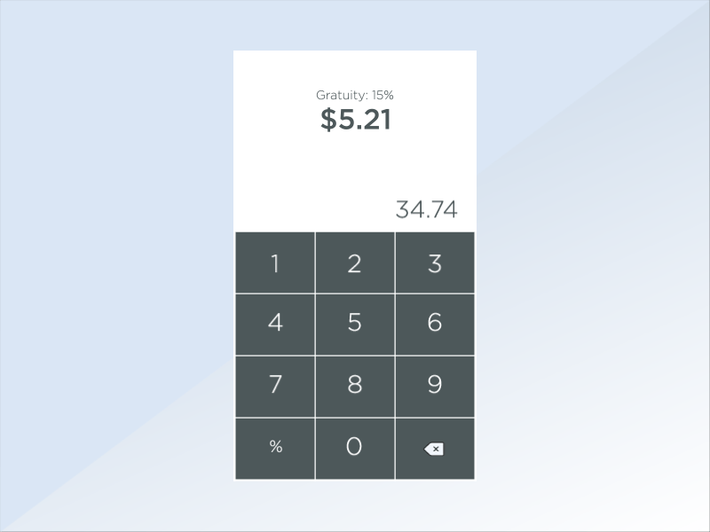 Daily UI 004 - Tip Calculator