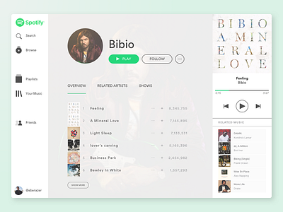 009 - Music Player 009 100 day challenge daily ui daily ui 009 ui design user interface ux design web design