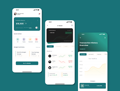 Paytek - Easy Banking App UI app design ui ux