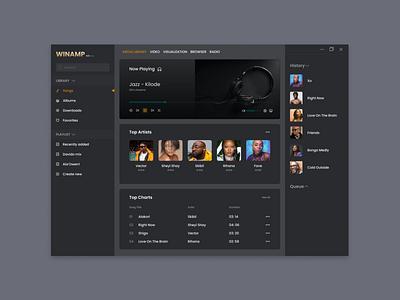 A Music Player App app ui ux