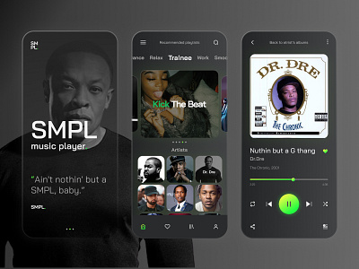 SIMPLE musik player, app concept