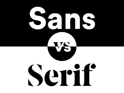 Sans vs Serif