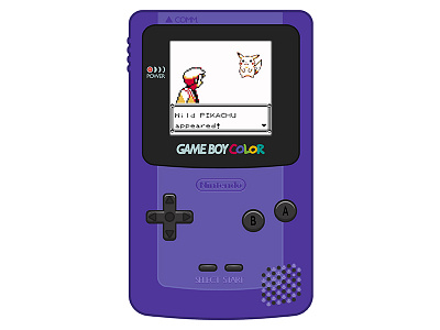 Piece of Childhood color game gameboy icon illustration logo nintendo pikachu pokemon vector video